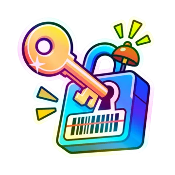 Gold Key holographic achievement sticker