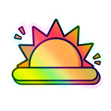 Morning One holographic achievement sticker